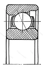 Модификация подшипника 5-6012 размер 12x32x7