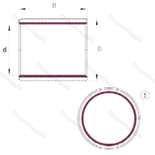Подшипник скольжения EGB 0303-E 40