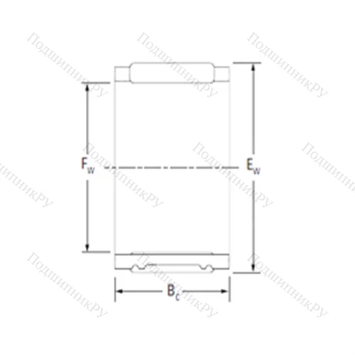 Подшипник игольчатый радиальный RPU 566347
