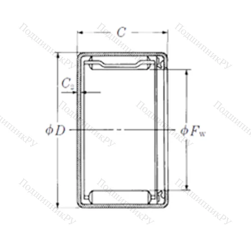 Подшипник игольчатый радиальный MFJLT-1718