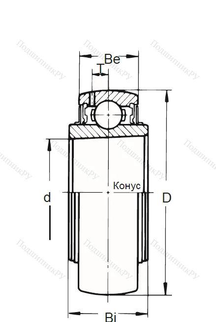 Корпусный подшипник UK 217