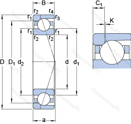 Подшипник 7013 ACD/HCP 4AH 1
