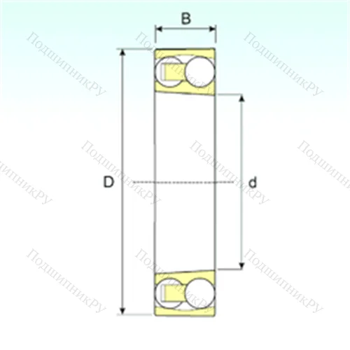 Подшипник шариковый радиальный самоцентрирующийся