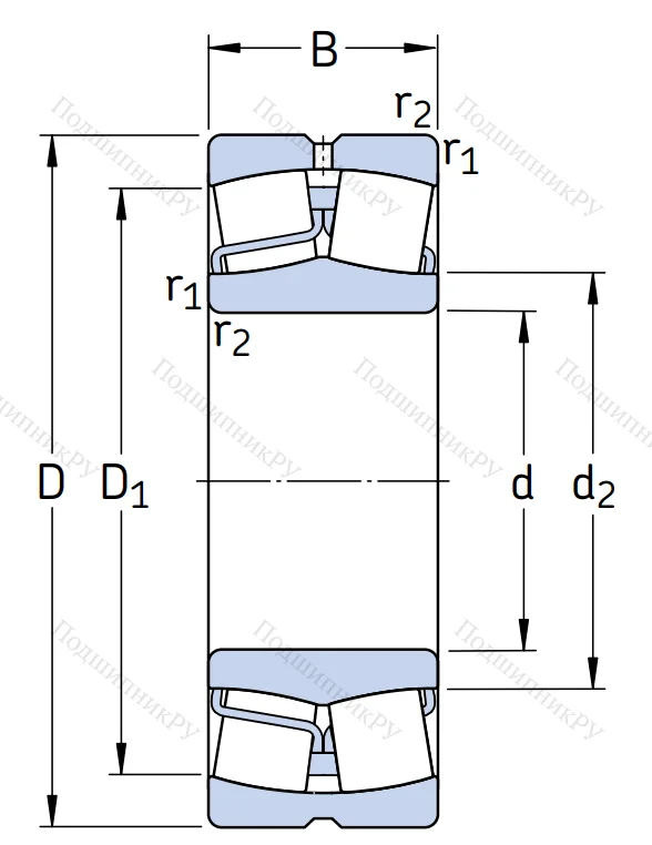 Сферический роликовый подшипник 22226 E/C 3