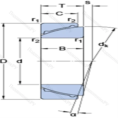 Радиально-упорные сферические подшипники скольжения, не требующие техобслуживания GAC 110 F