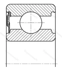 Модификация подшипника 20803АК1У размер 17x47x15,5 от производителя  ГПЗ-1
