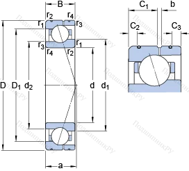 Подшипник 71907 CE/P 4AL