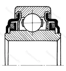 Подшипник 6G-88506/LGMT 3 размер 30x62x16/24 от производителя  SKF