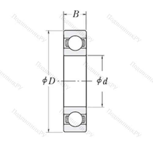 Подшипник шариковый радиальный MJ 1.5/8