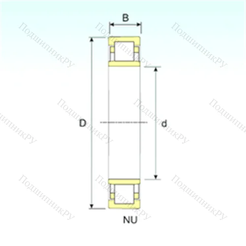 Подшипник роликовый радиальный NU 30/630 от производителя  ISB