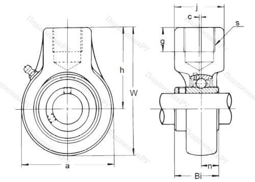 Подшипниковый узел UCECH 208 в Иркутске