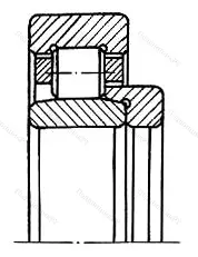 Подшипник N 313/P 6 размер 65x140x33