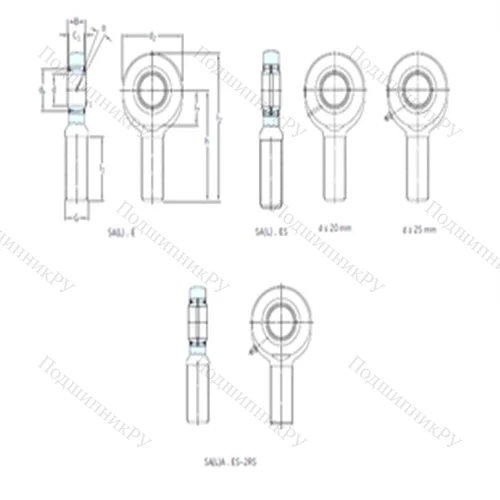 Подшипник скольжения сферический SA 10E