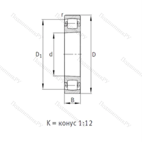 Подшипник роликовый радиальный самоцентрирующийся 20206-K-TVP-C 3
