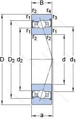 Подшипник S 7009 CB/P 4A