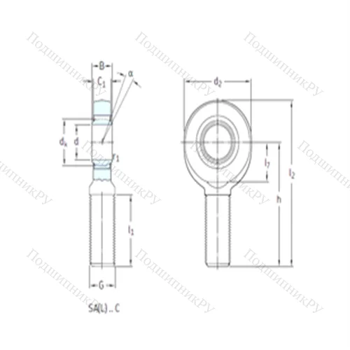 Подшипник скольжения сферический SA 20C