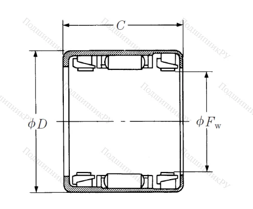 Подшипник обгонной муфты  4 RCB-121616 в Иркутске
