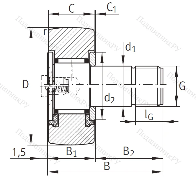 Подшипник KR 40 PP A