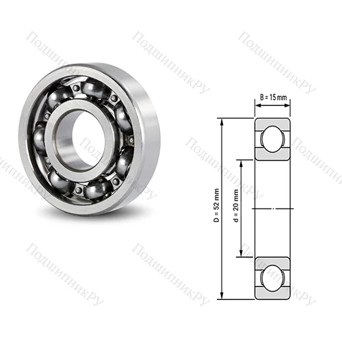 Подшипник шариковый радиальный RMS 9-2RS