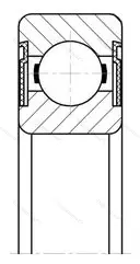 Модификация подшипника 13 размер 3x9x3 ГОСТ 520-89 от производителя  ГПЗ-1