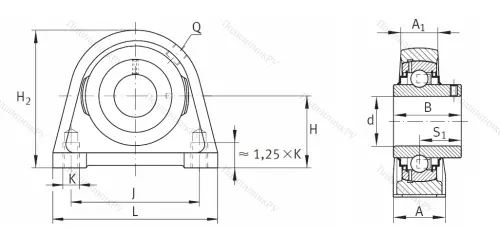 Подшипниковый узел RSHEY 15 XL в Иркутске