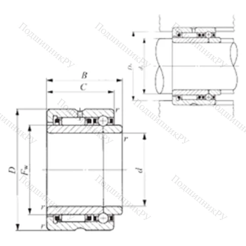 Подшипник комбинированный NATB 5912