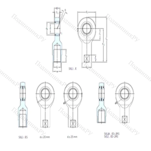 Подшипник скольжения сферический SIA 40ES-2RS от производителя  SKF