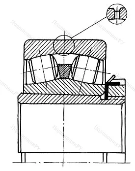 Подшипник  23138K+H 3138 (3353734) размер 170x320x104/141