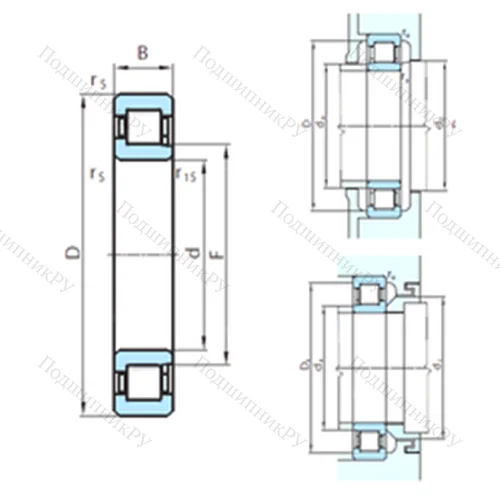 Подшипник роликовый радиальный PSL 412-303