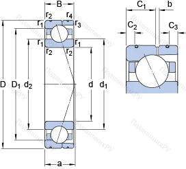 Подшипник 7036 ACD/HCP 4AL в Иркутске