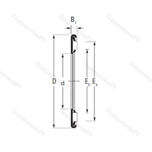 Подшипник игольчатый упорный AX 55 78