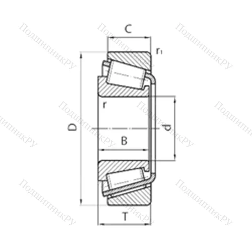 Подшипник роликовый радиально-упорный M 12649/10