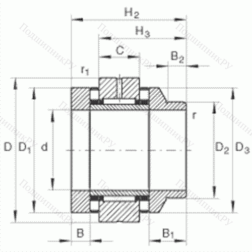 Подшипник комбинированный роликовый ZARN 4580-L-TV