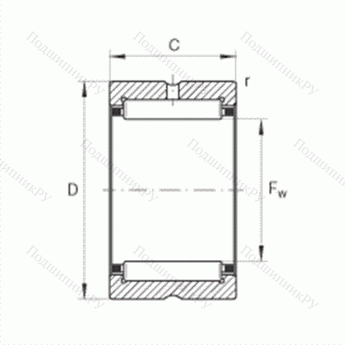 Подшипник роликовый игольчатый NK 21/20