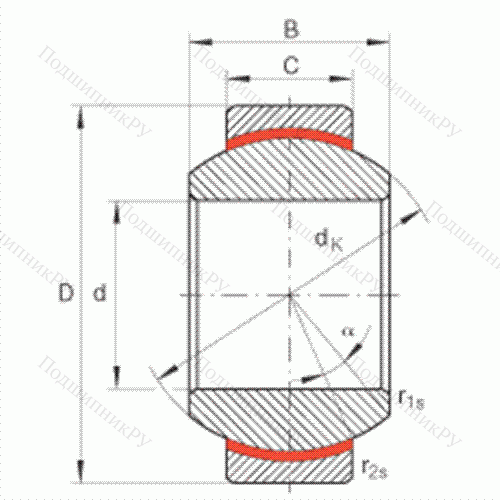 Подшипник шарнирный GE 8-FW