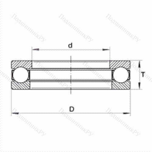 Подшипник шариковый упорный W 5/16