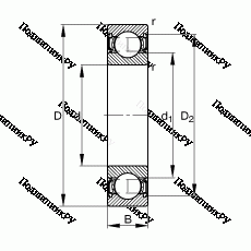 Подшипник S 6208-2RSR