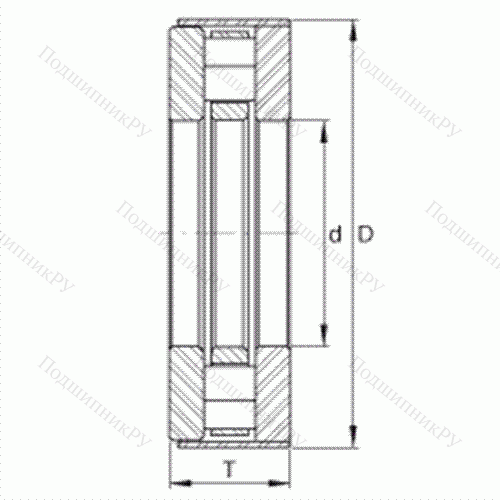 Подшипник роликовый упорный RCT 17