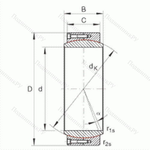 Подшипник шарнирный GE 850-DW