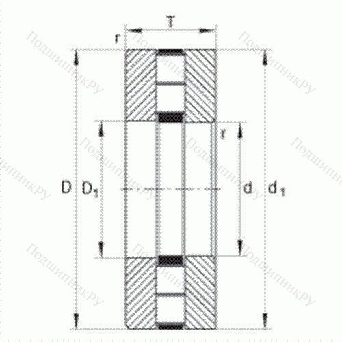Подшипник роликовый упорный 89414-TV
