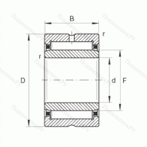 Подшипник роликовый игольчатый NA 69/28
