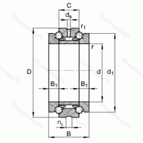 Подшипник шариковый упорно-радиальный 234764-M-SP